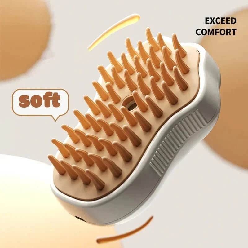 Electric pet grooming comb | Steam brush for cats and dogs | 3-in-1 pet grooming tool | Anti-static pet brush | Rechargeable cat grooming comb | Professional pet steam brush | Pet detangling and massage comb | Portable electric dog brush | Pet hair care steam comb | Gentle grooming tool for pets