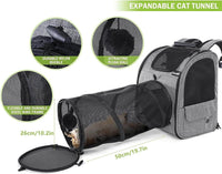 Expandable Pet Carrier Backpack  | Pet travel backpack | Cat carrier backpack | Small dog backpack | Breathable pet carrier | Portable pet bag | Foldable travel carrier | Pet tunnel backpack | Comfortable pet carrier | Outdoor pet travel bag