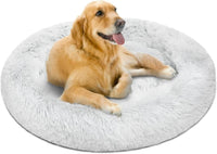Cozy Donut Dog Bed | Donut dog bed | Cozy pet bed | Anti-anxiety dog bed | Plush dog cushion | Comfortable dog bed | Small dog bed | Medium dog bed | Large dog bed | Pet sleep bed | Soft dog bed
