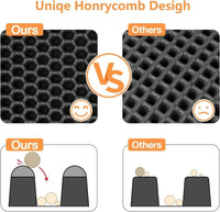 Ultimate Cat Litter Trapping Mat | Cat Litter Trapping Cat litter trapping mat | Non-slip cat litter mat | Waterproof litter catcher | Double-layer cat mat | Easy clean litter mat | Pet litter control mat | Durable EVA cat mat | Anti-tracking litter mat | Large cat litter pad | Soft cat paw-friendly matng Mat - Cosrac