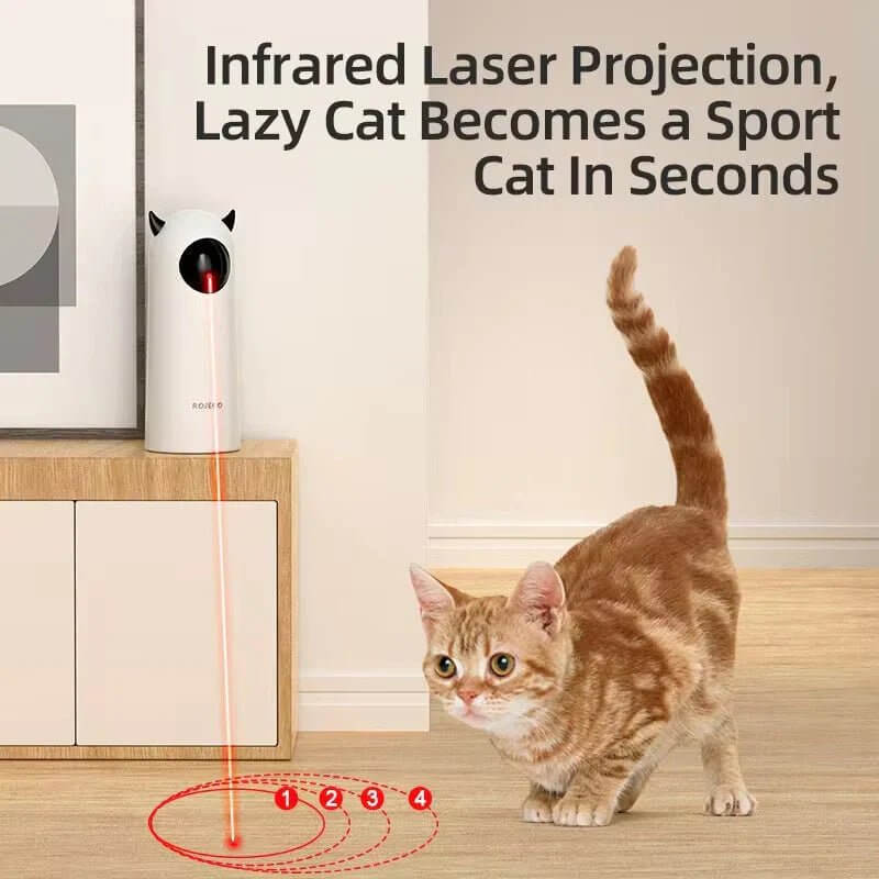 Automatic cat laser toy | Interactive LED cat toy | Smart motion cat toy | Rechargeable laser cat toy | Hands-free cat toy | Automatic pet laser light | Cat exercise toy | Indoor cat entertainment toy | Motion sensor cat toy | LED laser chase toy