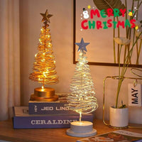 Elegant LED Tree Lamp | Modern Dimmable Home Décor Light | LED Christmas tree lamp | Wrought iron desk ornament | Holiday tree light | Festive LED décor | Christmas night lamp | Tabletop Christmas light | Decorative holiday lamp | Warm white LED tree | Christmas home decoration | Modern Christmas desk light