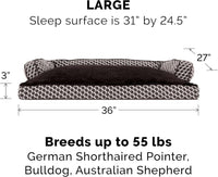 Luxurious Pillow Dog Bed | Luxury dog bed | Pillow dog bed | Washable pet bed | Large dog bed | Medium dog bed | Soft cushion pet bed | Dog bed with bolsters | Comfortable pet bed | Non-slip dog bed | Durable dog cushion