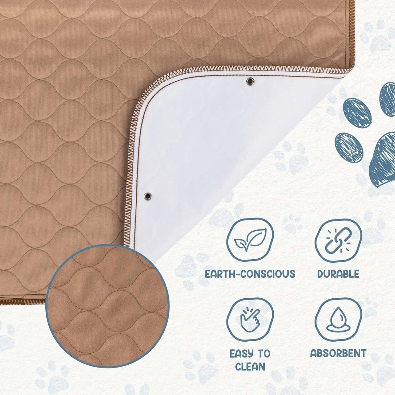 waterproof dog training pads | Reusable dog pee pads | Washable pet potty pads | Waterproof dog pads | Eco-friendly puppy pads | Durable dog potty mat | Indoor dog training pads | Pet pee pads | Sustainable dog pads | Soft dog potty pads | Long-lasting dog pee pads