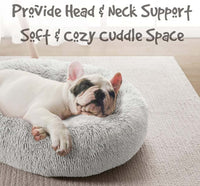 Cozy Donut Dog Bed | Ultimate Donut dog bed | Cozy pet bed | Anti-anxiety dog bed | Plush dog cushion | Comfortable dog bed | Small dog bed | Medium dog bed | Large dog bed | Pet sleep bed | Soft dog bed Cozy Donut Dog Bed - Anti-Anxiety Comfort - Cosrac