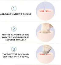 Dog paw washer | Pet paw cleaner | Muddy paw remover | Dog paw cleaning cup | Portable dog paw wash | Paw cleaning tool | Mess-free dog paw cleaner | Silicone paw brush | Travel dog paw washer | Dog paw hygiene accessory