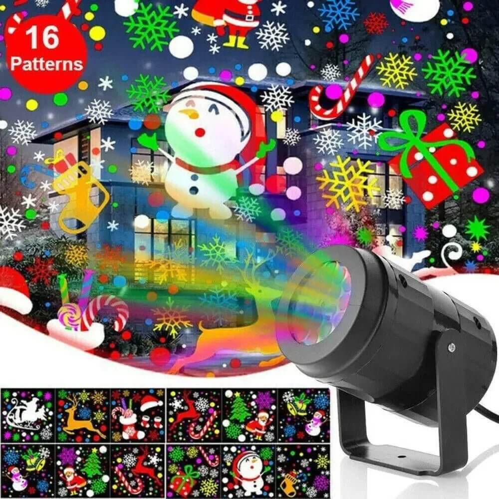LED Snowflake Projector Light  | Snowflake projector light | Christmas light projector | LED holiday projector | Outdoor snowflake display | Winter décor projector | Festive lighting display | Decorative snow light | Indoor holiday light | Snowflake wall projection | LED Christmas decoration