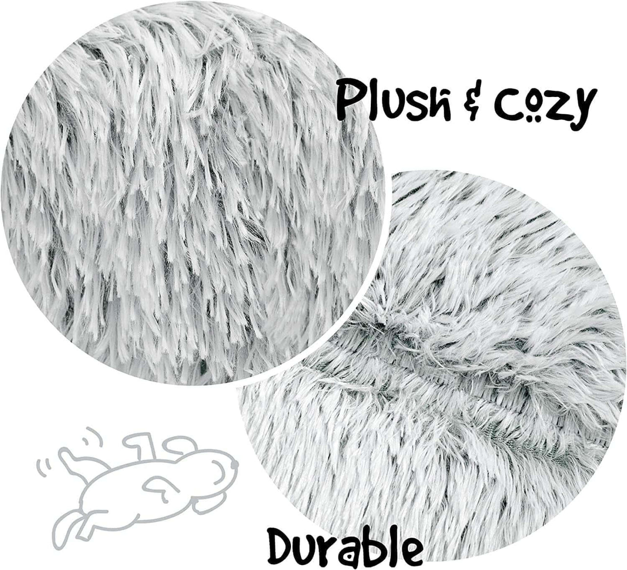 Cozy Donut Dog Bed | Donut dog bed | Cozy pet bed | Anti-anxiety dog bed | Plush dog cushion | Comfortable dog bed | Small dog bed | Medium dog bed | Large dog bed | Pet sleep bed | Soft dog bed