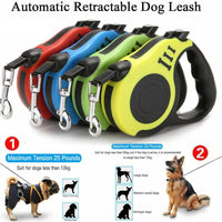 Automatic Retractable Dog Leash - Dual Size Options with Brake & Lock Safety System - Cosrac