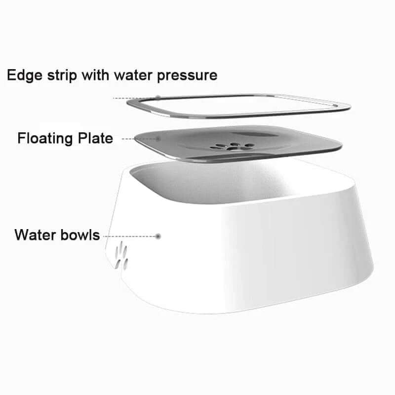 Dog water bowl | Spill-proof pet bowl | Non-spill dog water dish | Floating pet water feeder | Non-skid dog bowl | Large capacity pet bowl | Anti-splash dog water bowl | Travel dog water bowl | Clean drinking pet bowl | Mess-free dog water dish