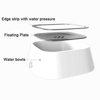 Dog water bowl | Spill-proof pet bowl | Non-spill dog water dish | Floating pet water feeder | Non-skid dog bowl | Large capacity pet bowl | Anti-splash dog water bowl | Travel dog water bowl | Clean drinking pet bowl | Mess-free dog water dish