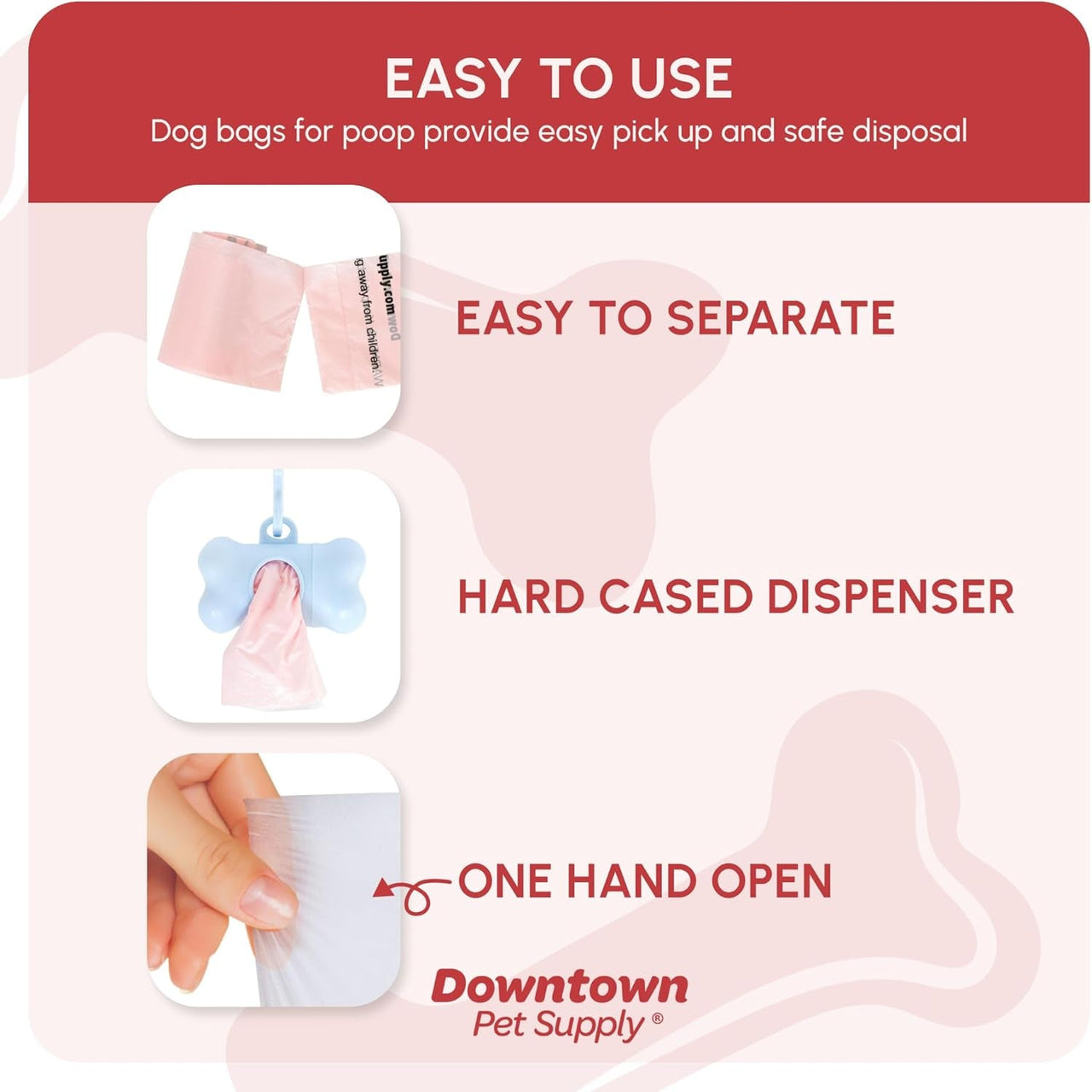 Dog Poop Bags – Leak - Proof, Eco - Friendly Waste Bags for Easy Cleanup - Cosrac