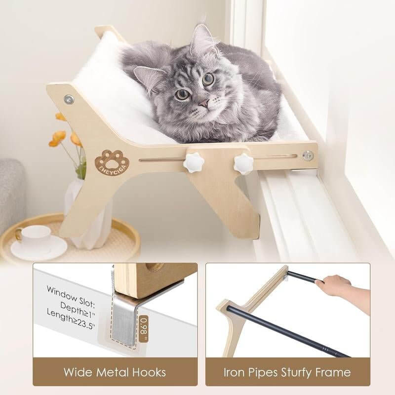 Comfortable Cat Window Perch Hammock Perfect for Indoor Cats - Cosrac