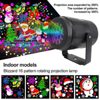 LED Snowflake Projector Light  | Magical Rotating Snowflake Projector Light - Transform Your Holidays with Stunning LED Displays! - Cosrac