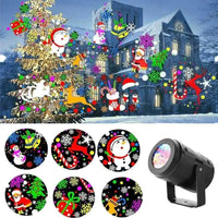 LED Snowflake Projector Light  | Magical Rotating Snowflake Projector Light - Transform Your Holidays with Stunning LED Displays! - Cosrac