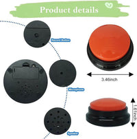 pet communication buttons | Unlock Your Pet's Voice: 4 Recordable Talking Buttons for Easy Communication & Fun Training! - Cosrac